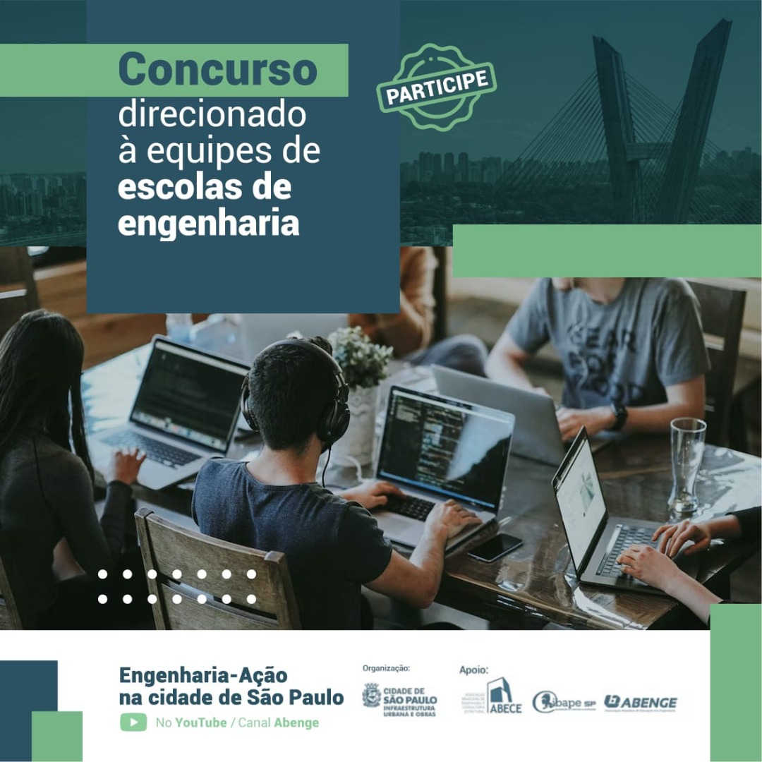 Em sua 2ª edição, o Concurso Engenharia-Ação busca melhorias para cidade de São Paulo