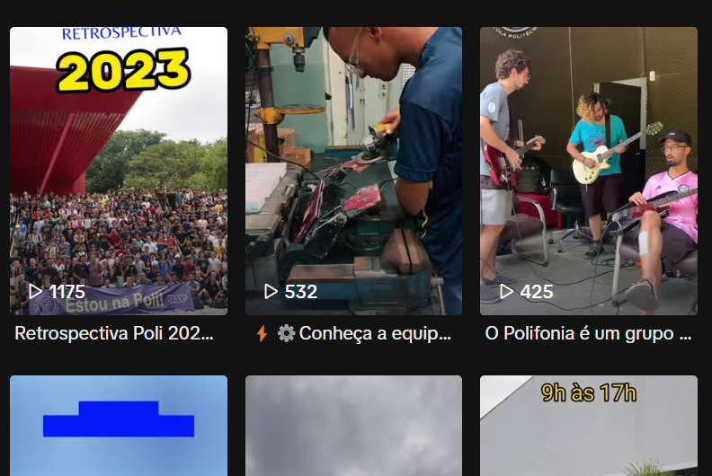 Confira os vídeos de 2023 no TikTok da Poli #TikTok